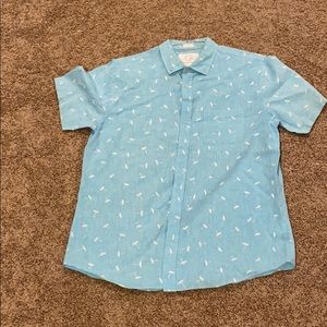 Even Tide Dandelion SS Button Down